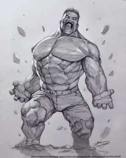 InHyuk Lee - HULK INHYUK LEE PENCIL & INK ON A4 PAPER