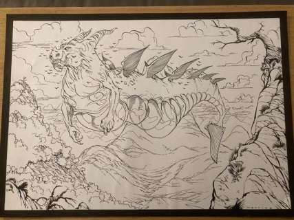 Fantasy art - Original illustration art - Stefano Martino - Loose page - First edition