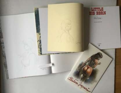 Paolo Eleuteri Serpieri | Paolo Eleuteri Serpieri - Druuna T1 + Little Big Horn + Portfolio + 2 dédicaces - 2x TT - Cartonné - EO - (2006/2019) | Catawiki