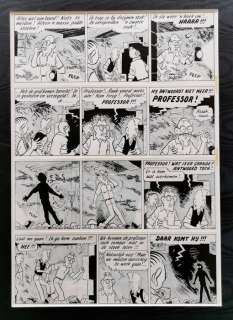 Pom (Jozef Van Hove) | Pom (Jozef van Hove) - Originele pagina - Piet Pienter en Bert Bibber 17 - De vloek van Toetan Kanon + Luxe linnen hardcover - EO - (1961/1999) | Catawiki