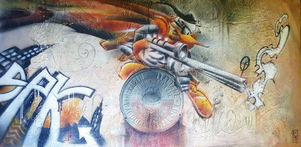 Paolo Mottura | “Paperinik: Merlettifico Turk e Via del Pretorio” – Illustrazione | Cart Gallery