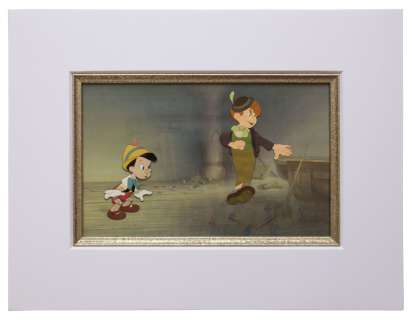 Large ’’Pinocchio’’ Cels of Pinocchio and Lampwick From the Original 1940 Disney Film | Nate Sanders