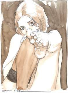 Size: 21 X 29 Cm - Signed | Bleda, Sergio - Original painting - YOU | Catawiki