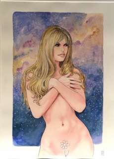 MANARA - Manara aquarelle originale Brigitte Bardot XII pud