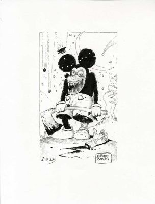 Enrique Breccia | “Bad Mickey” – illustrazione | Cart Gallery