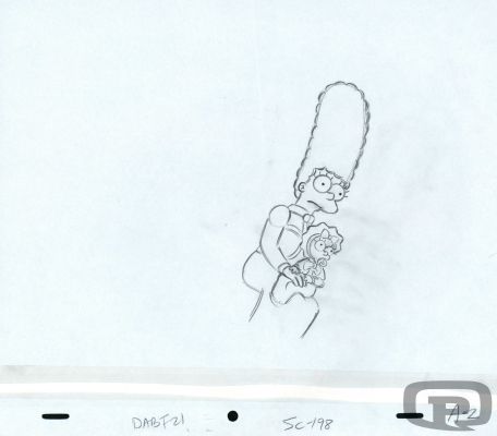 Collective | The Simpsons, Animation Sketches - Marge and Maggie #3 | Pulp’s Art