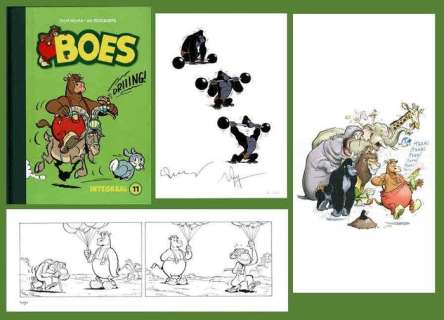 Wil Raymakers, Thijs Wilms | Boes - Luxe editie Boes Integraal deel 11 - Genummerd 21/80 - Met originele strook + ex-libris - Cartonné - EO (2020) | Catawiki