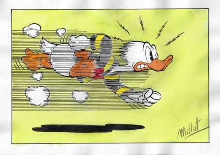 Millet | Donald Duck - Millet - Original Drawing | Catawiki
