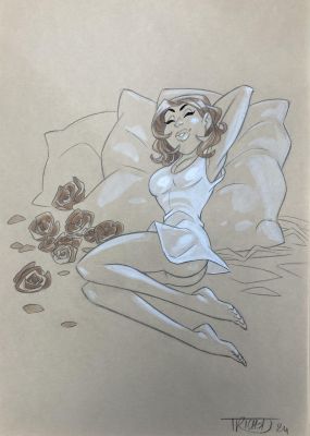 DESSIN ORIGINAL DE CYRIL TRICHET : JENNA N°8 | Pulp’s