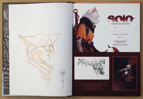 Alvaro Iglesias | Solo - Tirage de luxe "Solo Chemins tracés 01" + 2 ex-libris + dédicace - Cartonné - EO (2019) | Catawiki