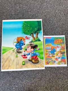 Ray Nicholson | Mickey Magazine - Original water color drawing - Micky Maus Activ #11 - Exemplaire unique - (1997) | Catawiki