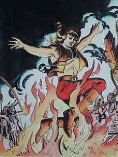 Essegesse | Miki e Blek Gigante n. 49 - EsseGesse - Originale di Copertina "Il Grande Blek" - Page volante - Exemplaire unique - (1972) | Catawiki