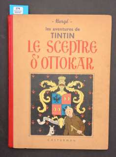 Â«Le Sceptre d’OttokarÂ». Casterman 1939. Album en noir et blanc. 4e plat | Tessier Sarrou