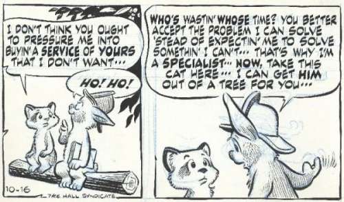 71: Kelly Pogo daily 10/16/62 original comic art | Russ Cochran