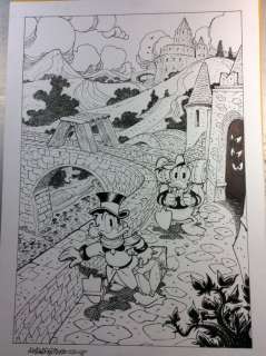 Alessandro Gottardo | Donald Duck - â€œAvventura ai confini dell’Europaâ€ - Page volante - Exemplaire unique - (2020/2020) | Catawiki