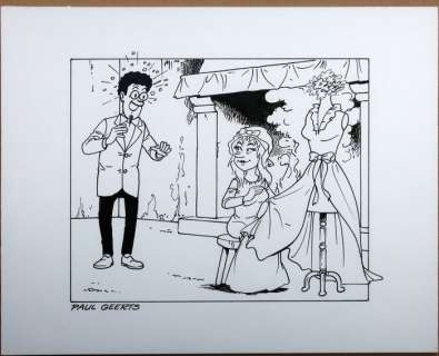 Paul Geerts | Suske en Wiske - Originele tekening - "Beminde Barabas" - Page volante | Catawiki