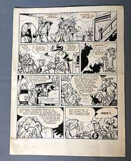 Uderzo (scen. J.M. Charlier) - Uderzo, Albert - Planche originale - Belloy, L‘homme qui avait peur de son ombre - (1958)