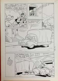 Luciano Gatto | Topolino #728 - L. Gatto - tavola originale â€œPaperino e la brocca rapitaâ€ pag.176 - Page volante - (1969) | Catawiki