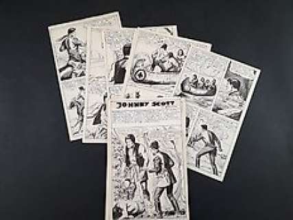 Sergio Tarquinio - Sergio Tarquinio - 30x Tavole Originali "Johnny Scott" - Page volante - Exemplaire unique