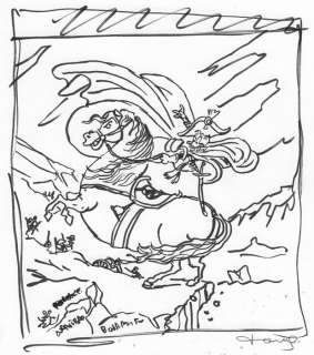 Tony Fernandez, Disney Artist | Donald Duck Inspired By Count-Duke of Olivares - Original Sketch - Tony Fernandez - Original Art | Catawiki