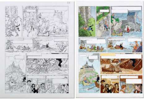 Pques, Olivier | Loïs Planche originale n°45 à l’encre de Chine, accompagnée | Cornette de St Cyr