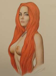 René Prudlo | Prudlo, René - Dessin original en couleur - Killer Redhead - Format: 20 x 30 cm. - (2016) | Catawiki