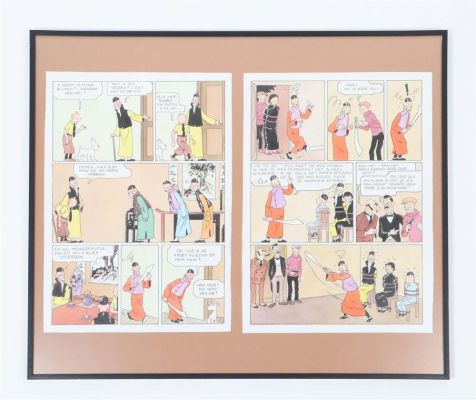 MATENA, DICK (1943-2026). [AFTER HERGÉ] TWO ORIGINAL PAGES TINTIN | Zwiggelaar Auctions