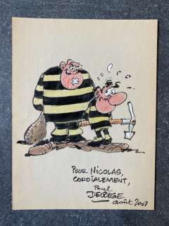Deliège | Deliège, Paul - Dessin original couleur dédicacé - Bobo - (2001) | Catawiki