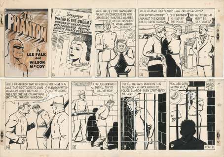 Lee Falk - The Phantom / McCoy / Sunday page du 19 juin 1955