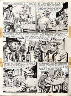 Erio Nicolã² | Tex n. 107 - Erio NicolÃ² - tavola originale - Page volante | Catawiki