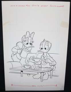 Larry Mayer, Pete Alvarado - walt disney daisy and donald #34 cover - gold key - coffee and donuts gag - 1978