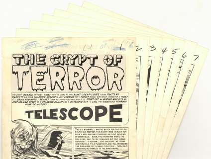 Jack Davis | Davis - "TELESCOPE", TALES FROM THE CRYPT, Vol. 45 (Dec 1954-Jan 1955) | Russ Cochran