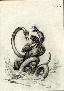 Gino D’achille | D’Achille - Werewolf & Serpent, BOOK OF THE BEAST (2006) (COA) | Russ Cochran