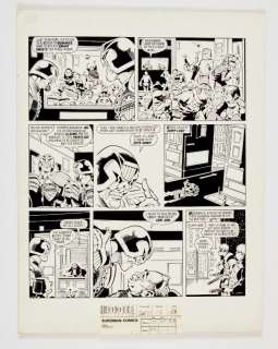 Lot 113 - Judge Dredd original artwork by Ron Smith for 2000 AD prog 436…