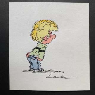 Laudec | Laudec - Dessin original couleur - Cédric - (années 1990) | Catawiki