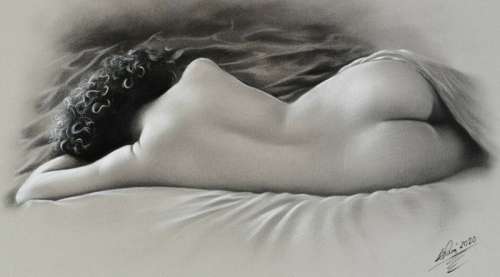 Denis Prenzel | Prenzel, Denis - Dessin original - Marlise - Format: 42 x 30 cm. - (2020) | Catawiki