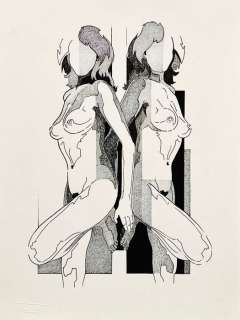 Eugène Eechaut | Eugène Eechaut - 8 Dessins originaux nu - Travail Ã  l’encre de Chine - (1977/1984) | Catawiki