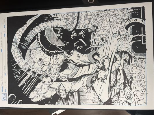 Ryan G. Browne - Rare TMNT #8 Original Cover Art by Ryan G. Browne