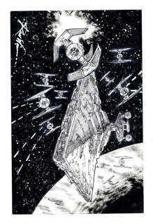 Imperial Fleet Sketch by Ron Wilson | mycomicshop.com