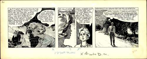 David Wright | Wright - CAROL DAY, "Ebb Tide" #860 Daily Strip (1959) NO RESERVE! | Russ Cochran