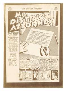 Production Proof from Mr. District Attorney (1948) #52, The Boy D.A. | mycomicshop.com