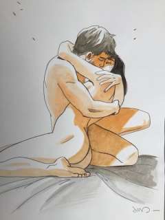 Jim | Jim - Dessin original couleur - Une Nuit Ã  Rome - Marie | Catawiki