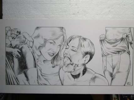 Xavier Duvet | Feminisation - Dessin original - Format: 50 x 26 cm. | Catawiki