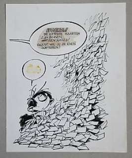 Studio Jan Kruis - Studio Jan Kruis - Originele tekening voor Sjors Weekblad - Guust Flater - (1968)