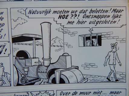 Pom (Jozef Van Hove) | Piet Pienter en Bert Bibber 11 - Originele pagina (p.23) - Avontuur in San Doremi - (1959) | Catawiki