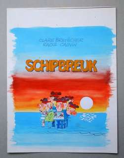 Studio Jan Kruis / Bretécher | Studio Jan Kruis / Bretécher - Mise en couleurs originale - Schipbreuk - (1980) | Catawiki