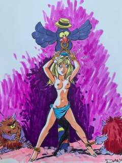 Dany | Dany - Dessin original couleur - Olivier Rameau - Colombe en grand danger | Catawiki