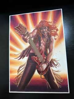 De J.Giner | Dibujo Original de J. Giner, «Rock Hard 1977». Personaje | Yojimbo Cómics