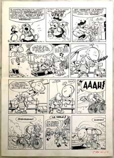 Greg | Greg - Originele pagina - Zig et Puce T6 - Zig et Puce contre le légume boulimique - (1966) | Catawiki