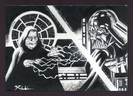 Darth Vader and the Emperor Sketch by Ron Williams | mycomicshop.com
